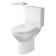 Pastatomas WC Cersanit, City Clean-On su lėtai nusileidžiančiu dangčiu