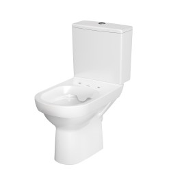 Pastatomas WC Cersanit, City Clean-On su lėtai nusileidžiančiu dangčiu