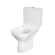 Pastatomas WC Cersanit, City Clean-On su lėtai nusileidžiančiu dangčiu