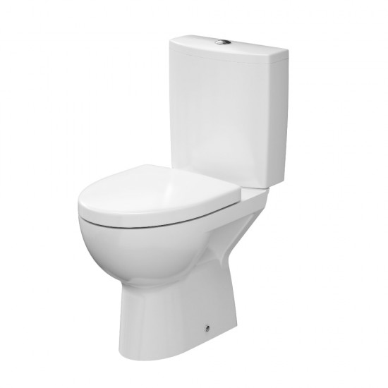 Pastatomas WC Cersanit, Parva su kietu dangčiu, vertikalus pajungimas Pastatomas WC Cersanit, Parva su kietu dangčiu, vertikalus pajungimas