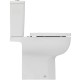 Pastatomas WC Ideal Standard i.life A RimsLS+, paaukštintas, su bakeliu ir lėtai nusileidžiančiu dangčiu