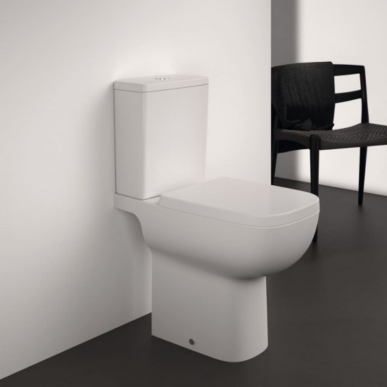 Pastatomas WC Ideal Standard i.life A RimsLS+, paaukštintas, su bakeliu ir lėtai nusileidžiančiu dangčiu