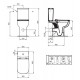 Pastatomas WC Ideal Standard i.life A RimsLS+, paaukštintas, su bakeliu ir lėtai nusileidžiančiu dangčiu Pastatomas WC Ideal Standard i.life A RimsLS+, paaukštintas, su bakeliu ir lėtai nusileidžiančiu dangčiu