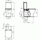Pastatomas WC Ideal Standard, Tesi Aquablade su bakeliu ir soft close dangčiu Pastatomas WC Ideal Standard, Tesi Aquablade su bakeliu ir soft close dangčiu