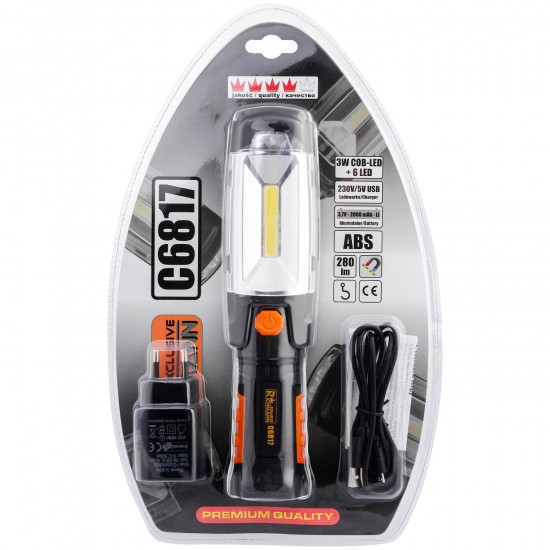 Pastatomas žibintuvėlis 10 + 6 LED Pastatomas žibintuvėlis 10 + 6 LED