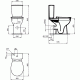 Pastatomo WC Ideal Standard puodas, Eurovit, paaukštintas (be bakelio)