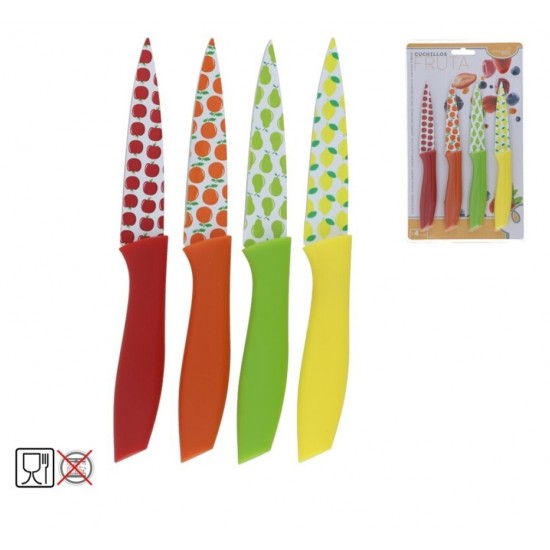 Peiliukai 19cm 4vnt FRUIT Peiliukai 19cm 4vnt FRUIT