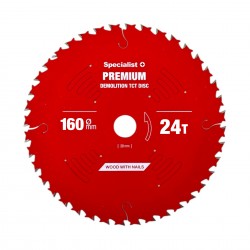 Pjovimo diskas 160x24Tx20mm, Demolition PREMIUM, SPECIALIST+