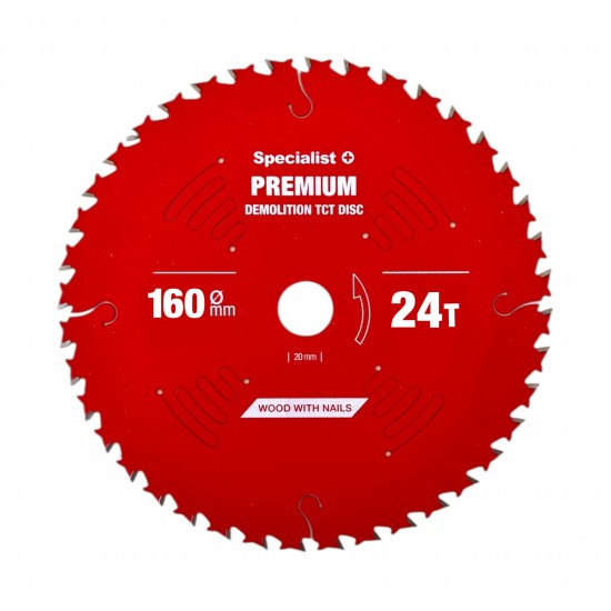 Pjovimo diskas 160x24Tx20mm, Demolition PREMIUM, SPECIALIST+ Pjovimo diskas 160x24Tx20mm, Demolition PREMIUM, SPECIALIST+