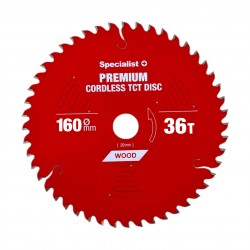 Pjovimo diskas 160x36Tx20mm, Cordless PREMIUM, SPECIALIST+