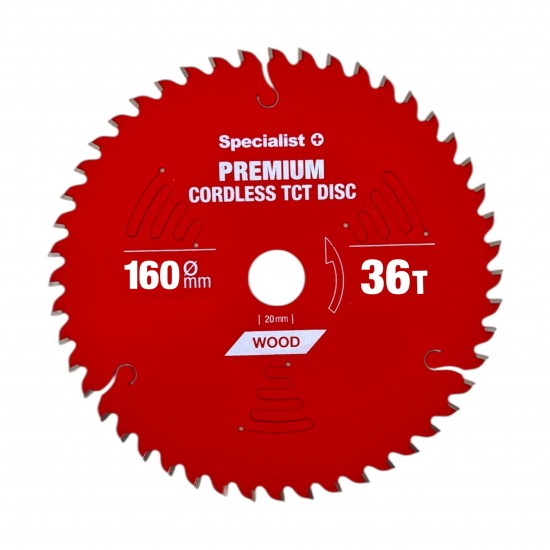 Pjovimo diskas 160x36Tx20mm, Cordless PREMIUM, SPECIALIST+ Pjovimo diskas 160x36Tx20mm, Cordless PREMIUM, SPECIALIST+