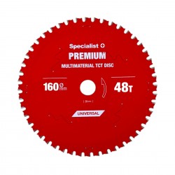 Pjovimo diskas 160x48Tx20mm, Multimaterial PREMIUM, SPECIALIST+