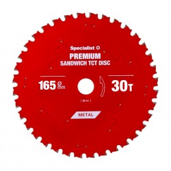 Pjovimo diskas 165x30Tx20mm, Sandwich PREMIUM, SPECIALIST+