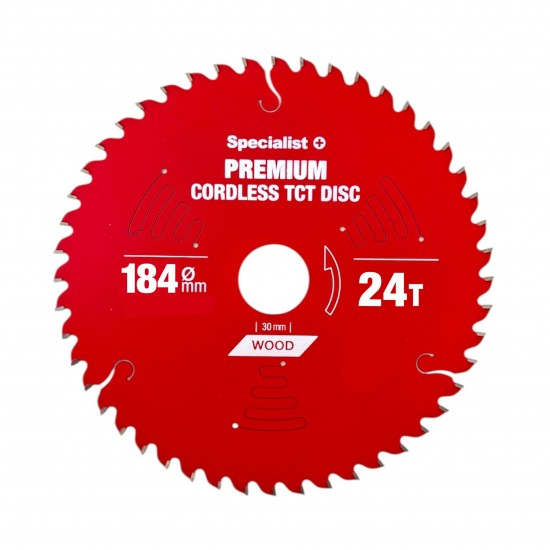 Pjovimo diskas 184x24Tx20/16mm, Cordless PREMIUM, SPECIALIST+ Pjovimo diskas 184x24Tx20/16mm, Cordless PREMIUM, SPECIALIST+