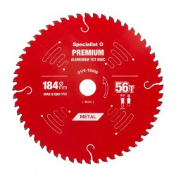 Pjovimo diskas 184x56Tx20/16mm, Aluminium PREMIUM, SPECIALIST+