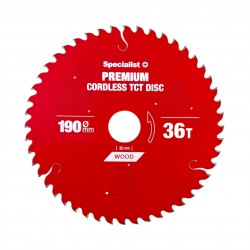 Pjovimo diskas 190x36Tx30mm, Cordless PREMIUM SPECIALIST+