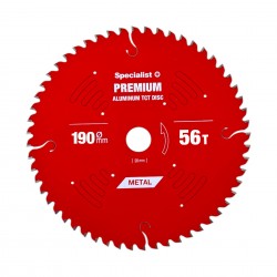 Pjovimo diskas 190x56Tx30mm, Aluminium PREMIUM, SPECIALIST+