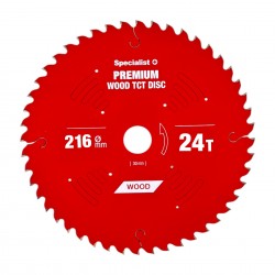 Pjovimo diskas 216x24Tx30mm, Wood PREMIUM, SPECIALIST+