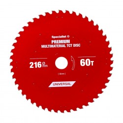 Pjovimo diskas 216x60Tx30mm, Multimaterial PREMIUM, SPECIALIST+