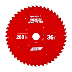 Pjovimo diskas 260x36Tx30mm, Wood PREMIUM, SPECIALIST+