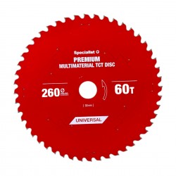 Pjovimo diskas 260x60Tx30mm, Multimaterial PREMIUM, SPECIALIST+