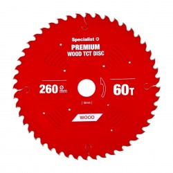 Pjovimo diskas 260x60Tx30mm, Wood PREMIUM, SPECIALIST+