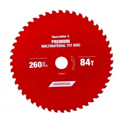 Pjovimo diskas 260x84Tx30mm, Multimaterial PREMIUM, SPECIALIST+