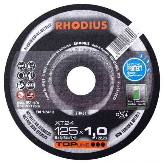 Pjovimo diskas aliuminiui 125x1,5x22 mm Pjovimo diskas aliuminiui 125x1,5x22 mm