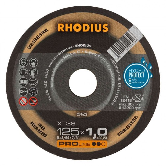 Pjovimo diskas XT38 125x1x22,23 mm Pjovimo diskas XT38 125x1x22,23 mm