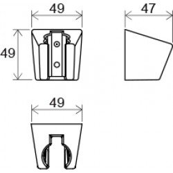 Plastikinis dušo galvutės laikiklis Ravak, 612.00