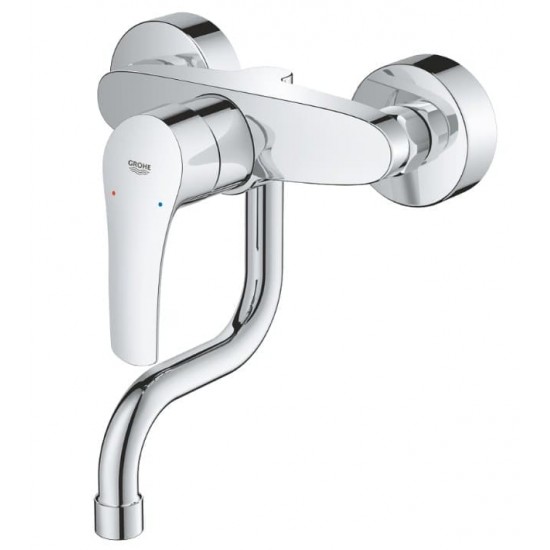 Plautuvės maišytuvas GROHE EUROSMART, sieninis, chromo sp.