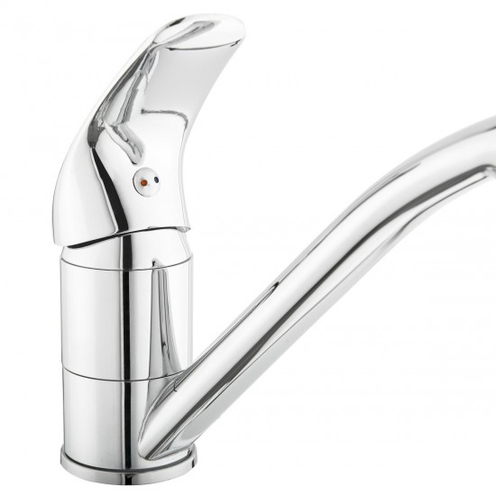 Plautuvės maišytuvas S-Line Pro, SL287, vidutiniu čiaupu