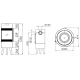 Plieninė krosnelė Spartherm Passo XS tripod, lenktu stiklu, baltos spalvos