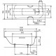 Plieninė vonia Kaldewei Saniform Plus 150x70x41; mod. 361-1