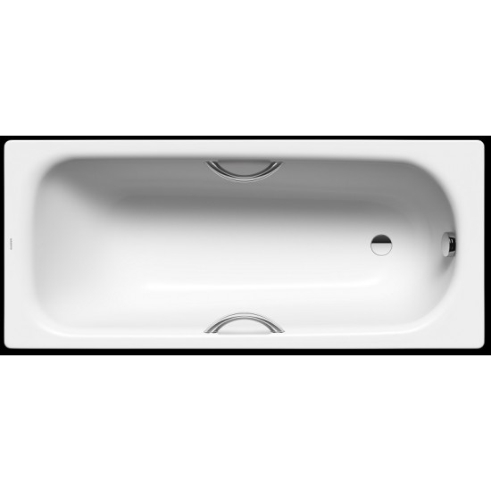 Plieninė vonia Kaldewei Saniform Plus Star 180X80 su skylutėmis rankenoms, balta