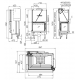 Plieninis židinio ugniakuras Spartherm Premium V-2L-68h, ø200 mm