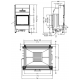 Plieninis židinio ugniakuras Spartherm Varia FD57,3h-4S, dviem fasadais ir tiesiu stiklu