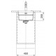 Po stalviršiu montuojama granitinė plautuvė Franke Kubus 2, KNG 110-37, Onyx