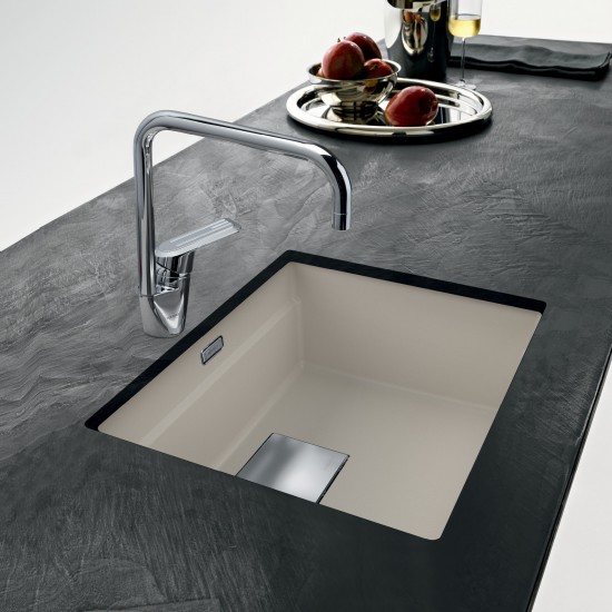 Po stalviršiu montuojama granitinė plautuvė Franke Kubus 2, KNG 110-52, Onyx Po stalviršiu montuojama granitinė plautuvė Franke Kubus 2, KNG 110-52, Onyx