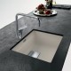 Po stalviršiu montuojama granitinė plautuvė Franke Kubus 2, KNG 110-52, Onyx