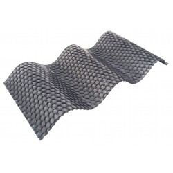 Polikarbonatas banguotas Diamond 1050x2000 2.8mm pilkas