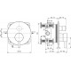 Potinkinė dušo sistema Ideal Standard CERATHERM 100 su 200 mm galva, juoda