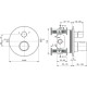 Potinkinė dušo sistema Ideal Standard CERATHERM 100 su 300 mm galva, juoda