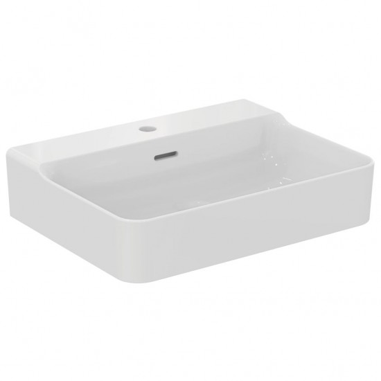 Praustuvas Ideal Standard Conca, 600x450, su persipylimu, su skyle maišytuvui Praustuvas Ideal Standard Conca, 600x450, su persipylimu, su skyle maišytuvui