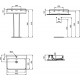 Praustuvas Ideal Standard Conca 600x450mm su anga maišytuvui ir perlaja