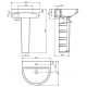 Praustuvas Urby  560x465x188 mm, su 1 skyle maišyt, mont. rink.,  baltas