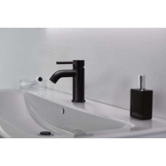 Praustuvo maišytuvas Ideal Standard Ceraline, be dugno vožtuvo, Silk Black matinė juoda