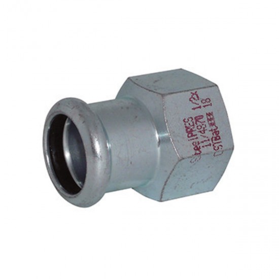 Presuojamas cinkuoto plieno antgalis RM Steelpress, Vidinis sriegis, 1 Presuojamas cinkuoto plieno antgalis RM Steelpress, Vidinis sriegis, 1