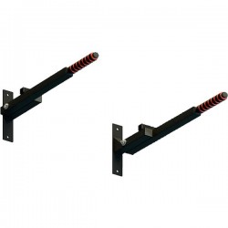 Prie sienos montuojamos sulankstomos lygiagretės SANRO PS juodos, iki 200kg