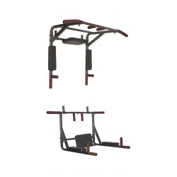 Prie sienos tvirtinamas skersinis + lygiagretės SANRO 3 in 1 Juodas, iki 200kg